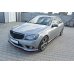 Накладки сплиттеры на пороги на Mercedes C W204 AMG-Line